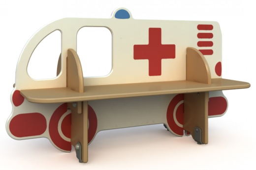Скамейка детская "Скорая помощь" СД-1.13