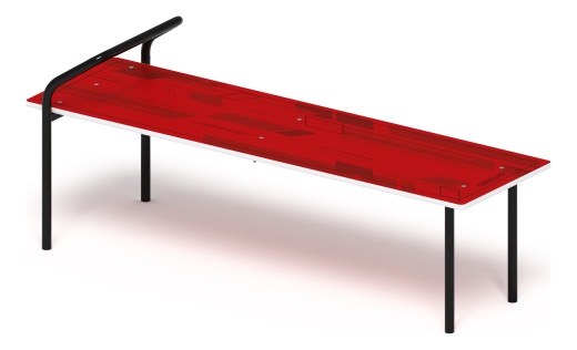 Скамья для пресса (красный) - СО 2.40.05-01