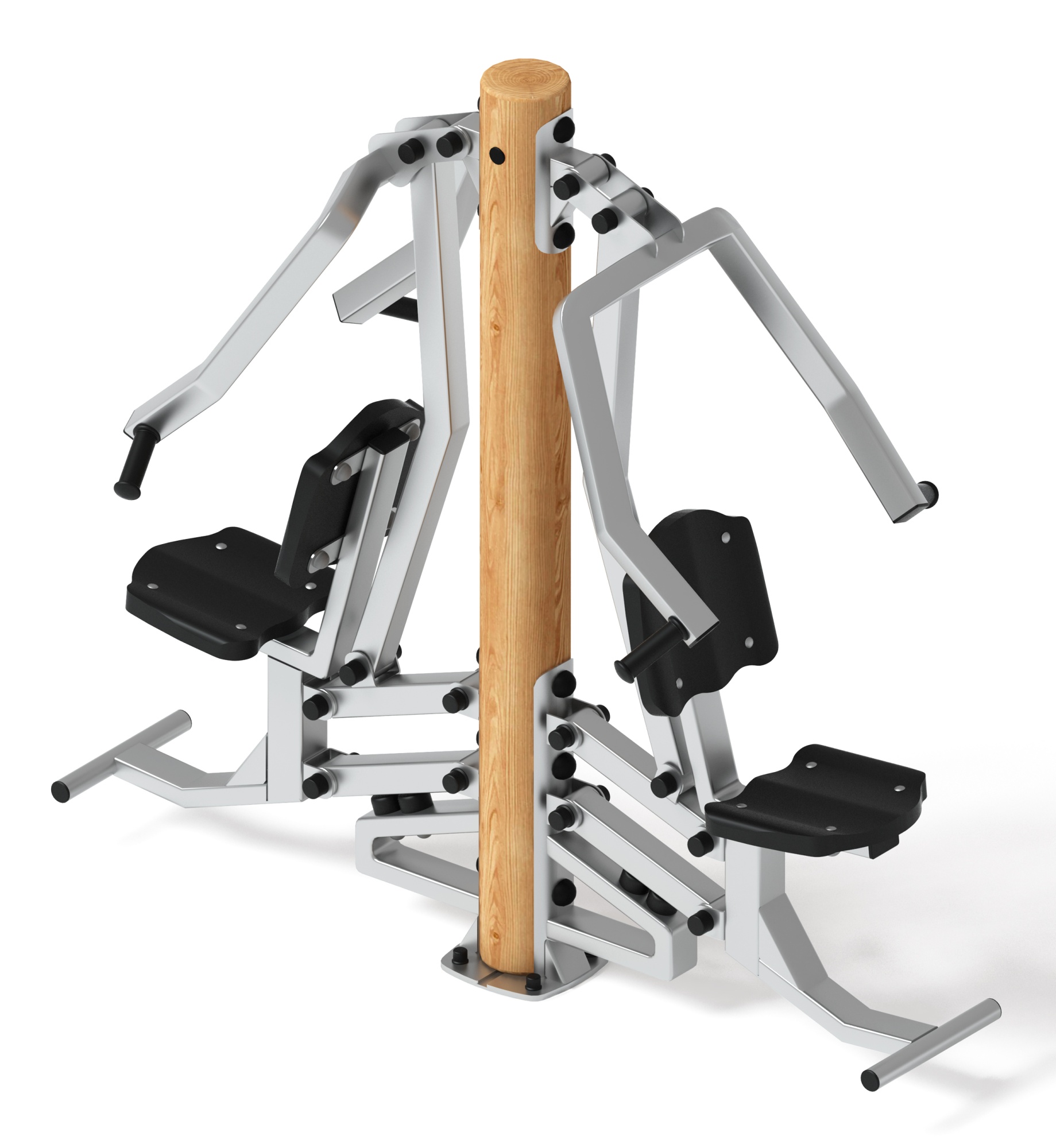Тренажер жим от груди двойной (лиственница) СТ 030-Л.И1