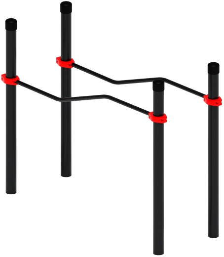 Воркаут ЛОВ 108 красный ВТ 102.06-01