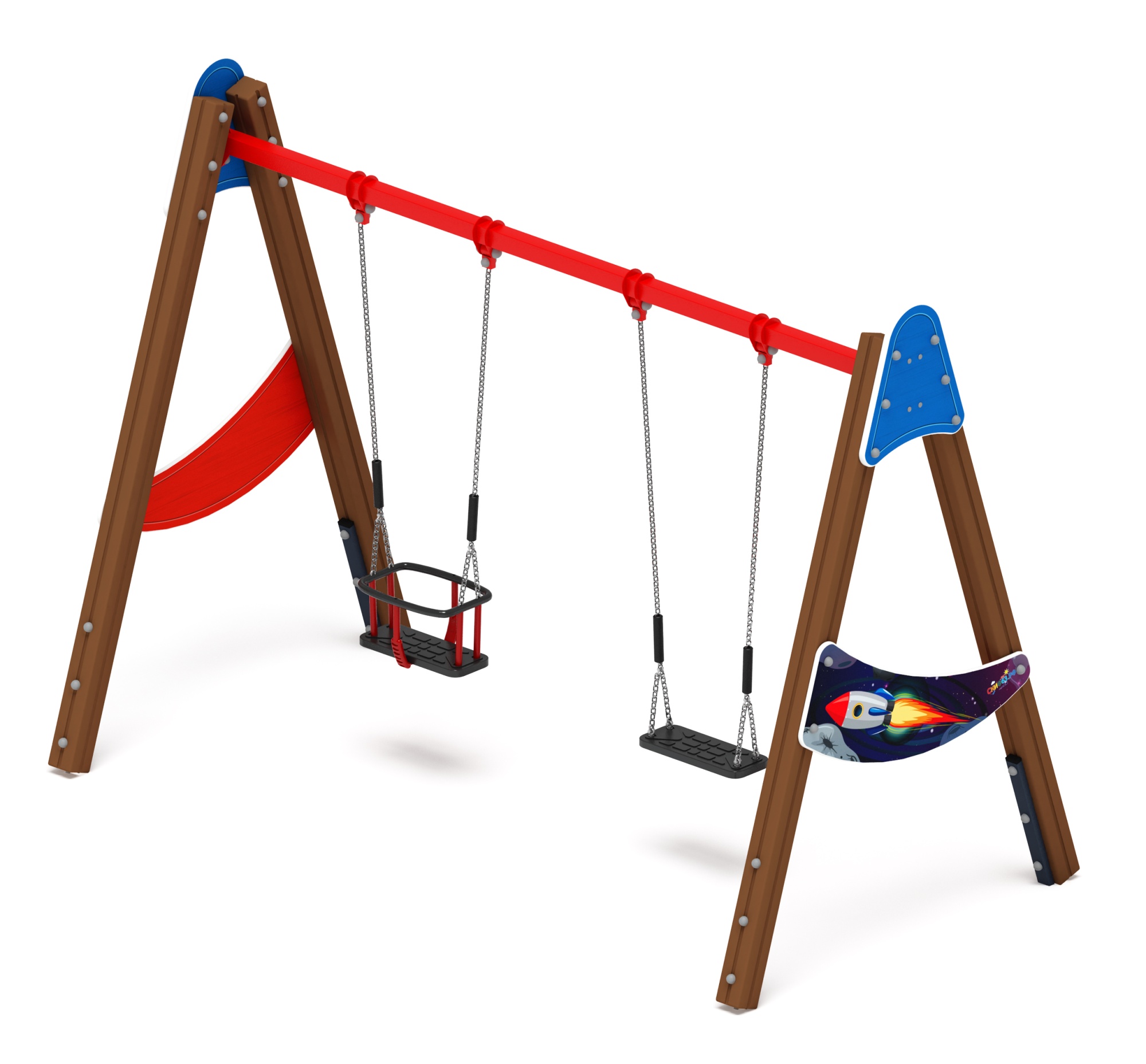 Качели двойные Д2 - ИО 12.Д.03.04.02-П - (Космопорт)