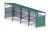 Навес контейнерной площадки для мусора (4 секции) МФ 55.02.03.4-01