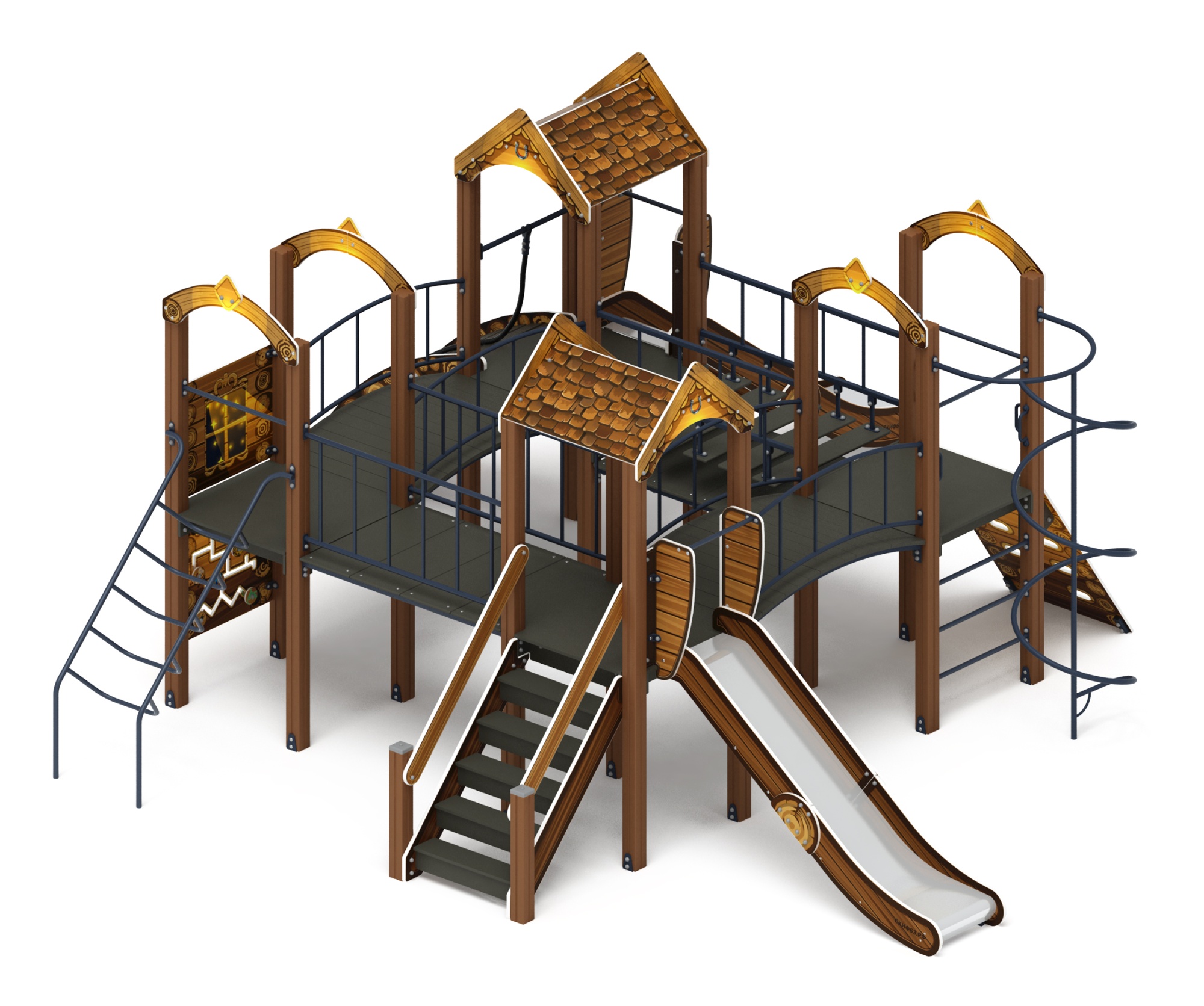 Дворик детства (ЭКО) - ДИК 2.01.4.01-02 - Игровой комплекс H=1200