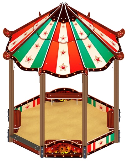 Песочный дворик Пагода Карнавал (Шапито) - ИО 6.01.02-20