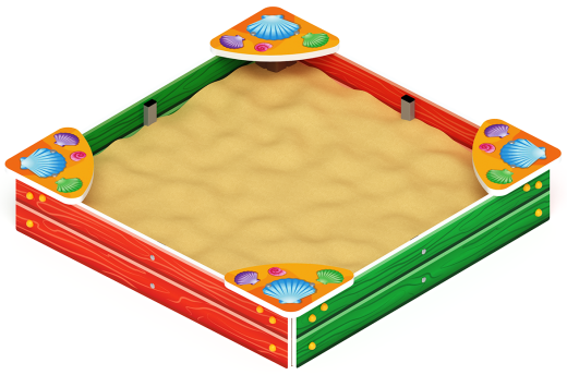 Песочница мини (Ракушки) - ИО 5.01.01-01