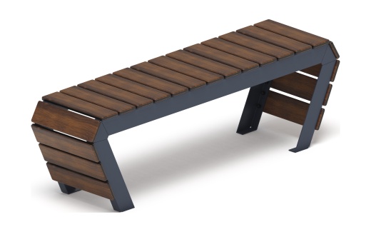 Скамья - МФ 42.02.04-10 (Темный дуб) Г:380  (под анкера)