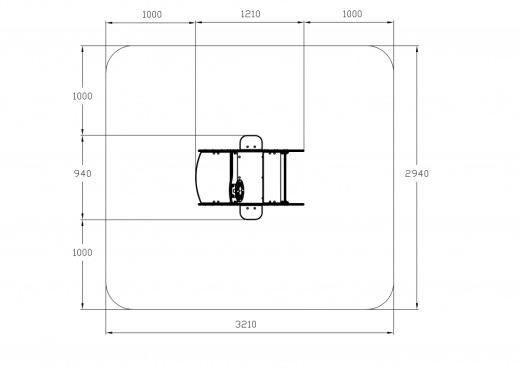 Кабриолет - Качалка на пружине двухместная машинка - ИО 23.03.02-03