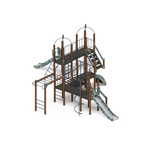 Навина (Техно-голубой) - ДИК 2.09.08-01 - Игровой комплекс H=1200