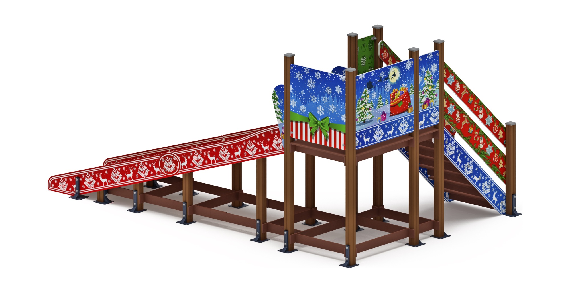 Горка Зима (новый год) (под анкера) - ИО 49.01.01-11.И1 - Н=1500