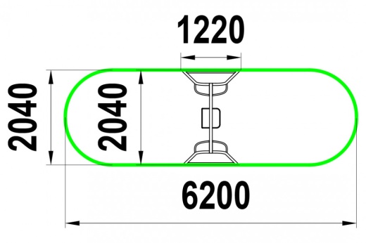 Качели на цепочках "Малыш" КАЧ-1.5.1