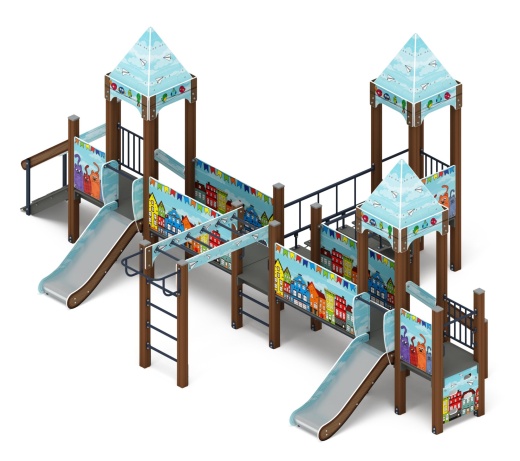 Королевство (Коты) - ДИК 1.15.05-21 - Игровой комплекс H=750