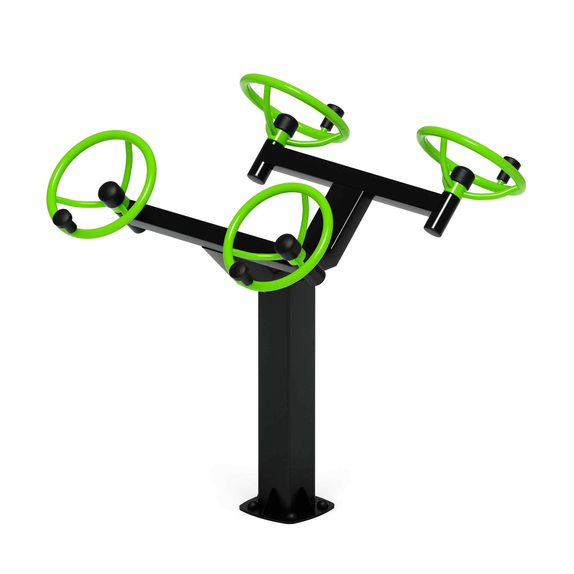 Рули (положение сидя) зеленый - Уличный тренажер - СТ 102-12