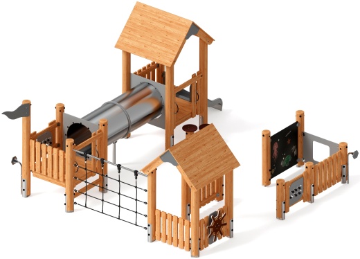 Игровой комплекс (лиственница) ДИК 1.24.04-Л