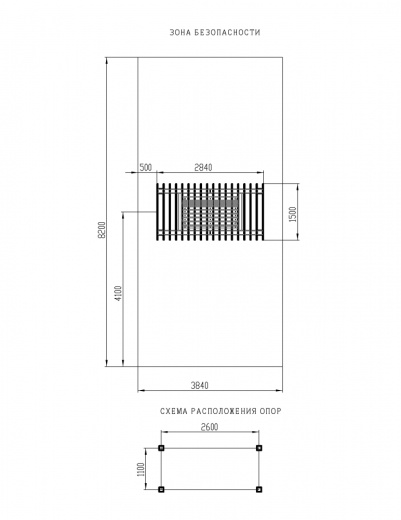 Пергола с качелями - МФ 78.01.02-01 /без поликарбоната/