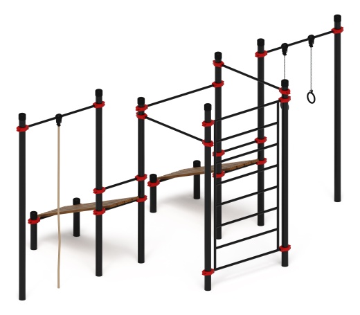 Воркаут 108 красный ВТ 12.18-01