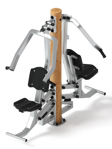 Тренажер жим от груди двойной (лиственница) СТ 030-Л.И1