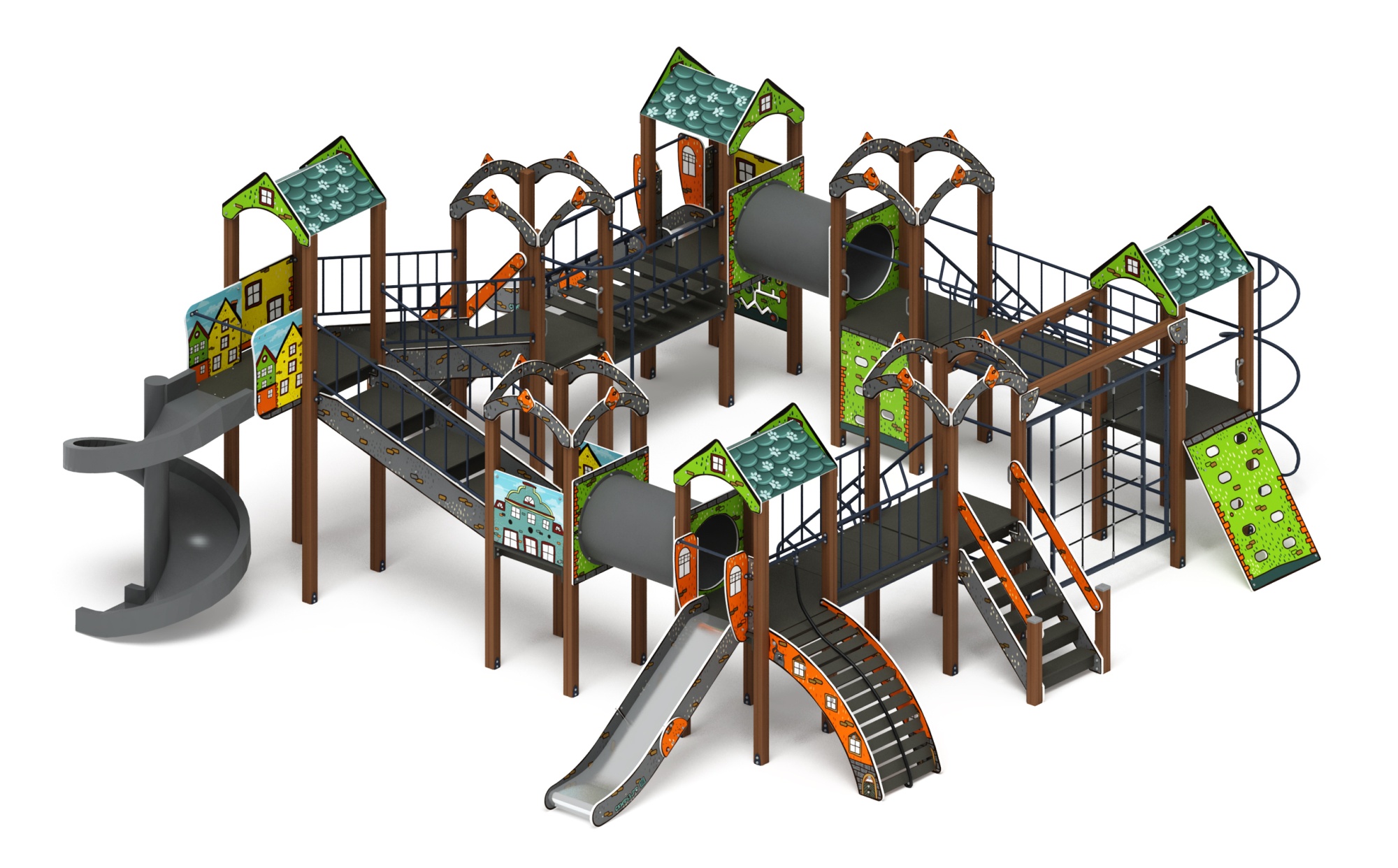 Остров детства (Город) - ДИК 2.01.8.02-21 - Игровой комплекс H=1200 H=2000