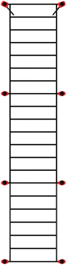 Воркаут ЛОВ 108 красный ВТ 102.11-01