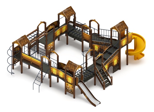 Остров детства (ЭКО) - ДИК 2.01.8.02-12 - Игровой комплекс H=1200 H=2000