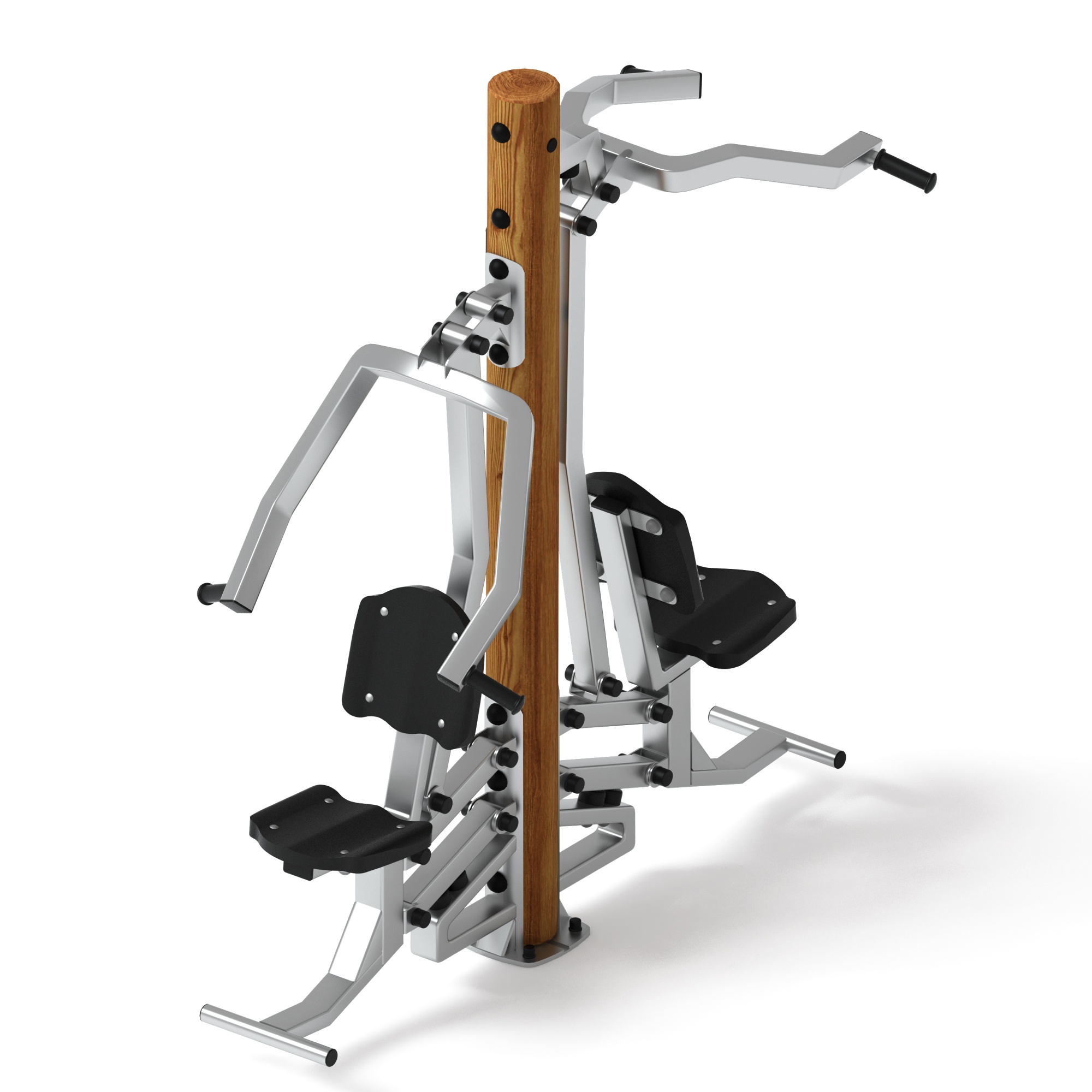 Тренажер тяга верхняя + жим от груди (лиственница темный) СТ 027-Л.И1.01