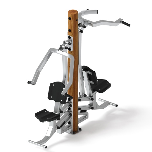 Тренажер тяга верхняя + жим от груди (лиственница темный) СТ 027-Л.И1.01
