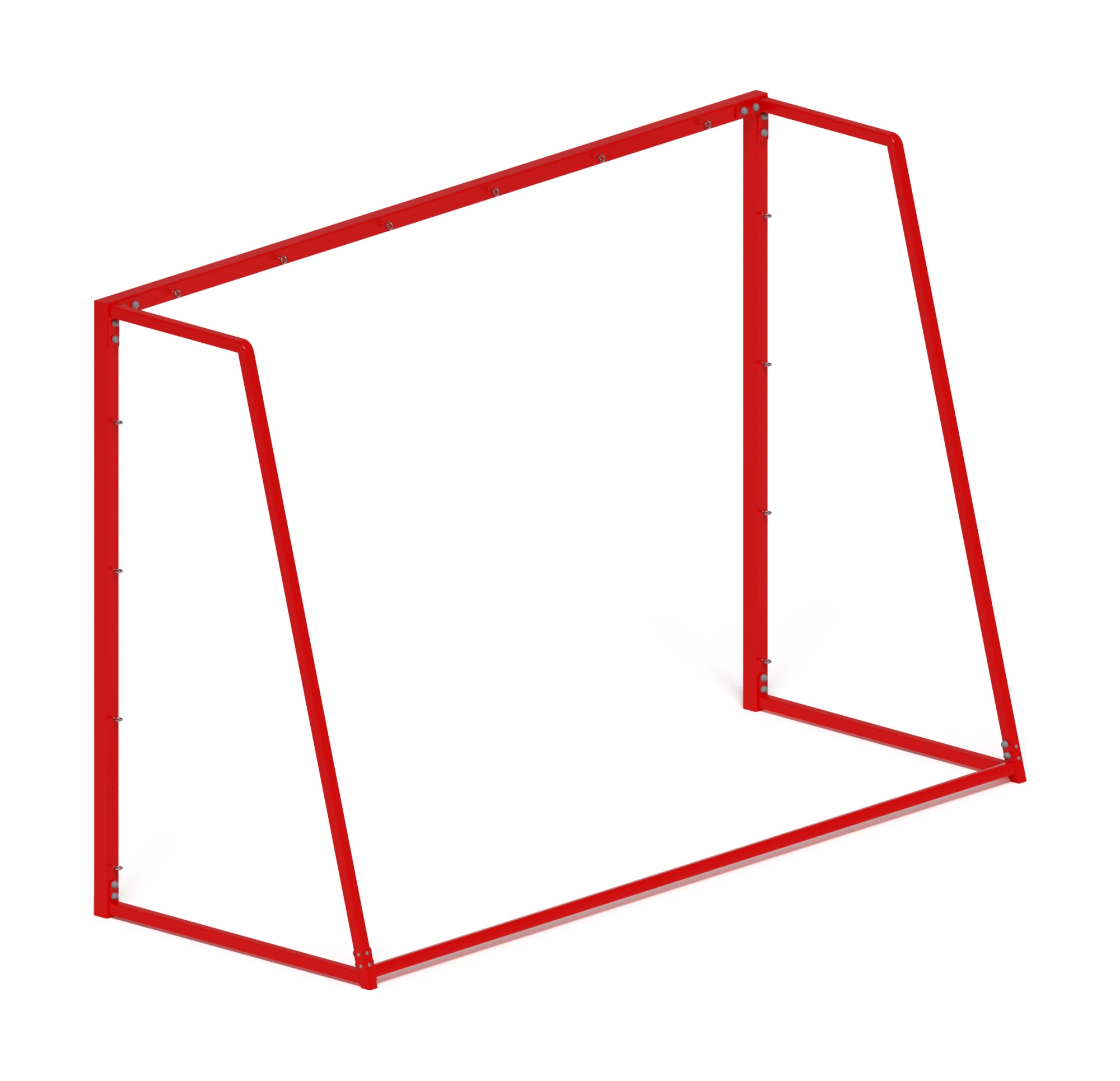 Ворота мини футбольные (красные) (с креплением сетки) - СО 2.60.02-02