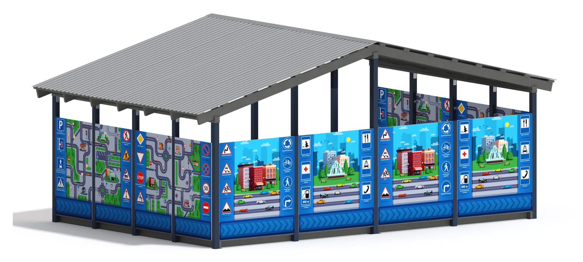 Теневой навес (ДПС) - МФ 70.6.4-14