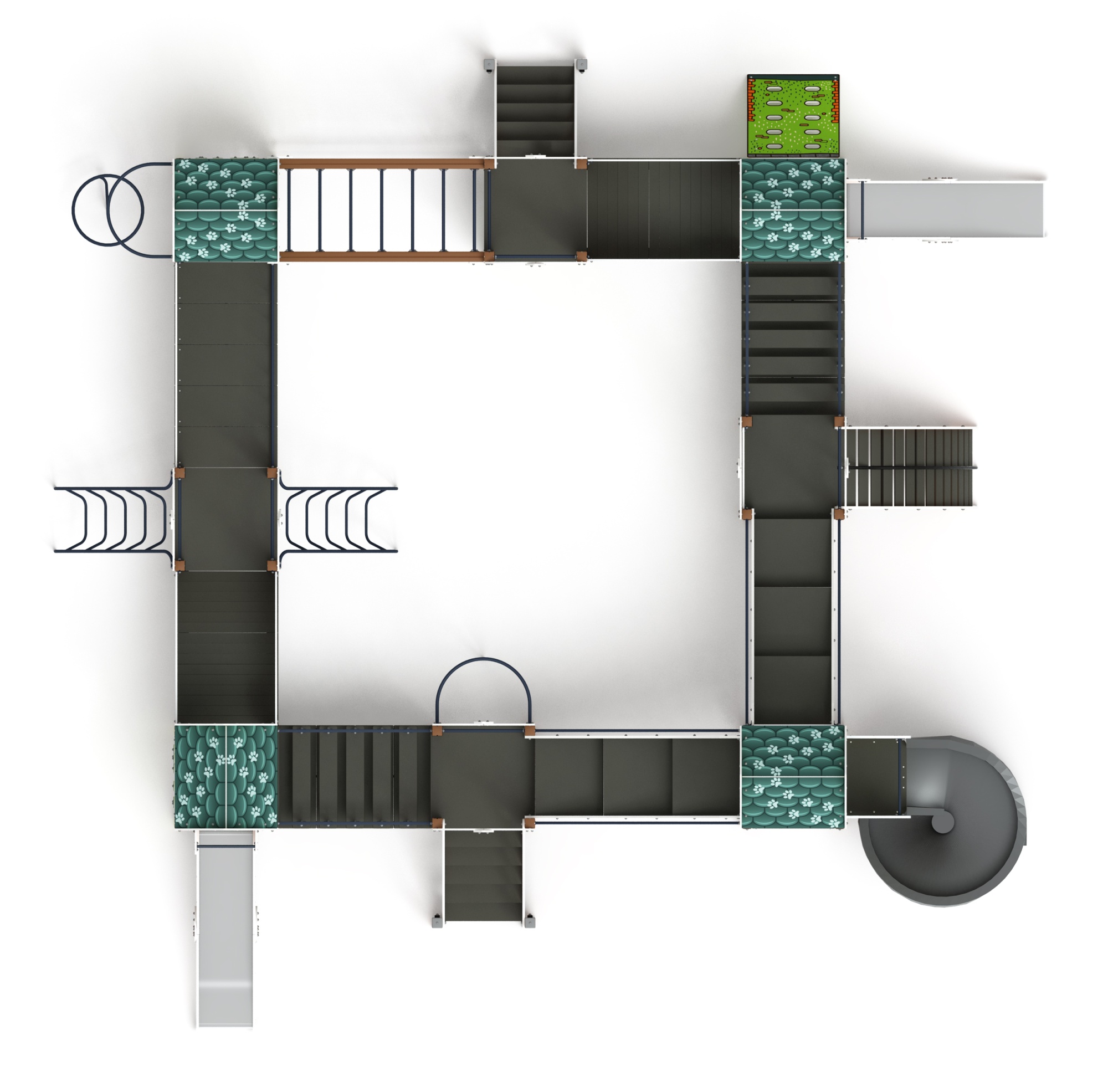 Остров детства (Город) - ДИК 2.01.8.02-01 - Игровой комплекс H=1200 H=2000