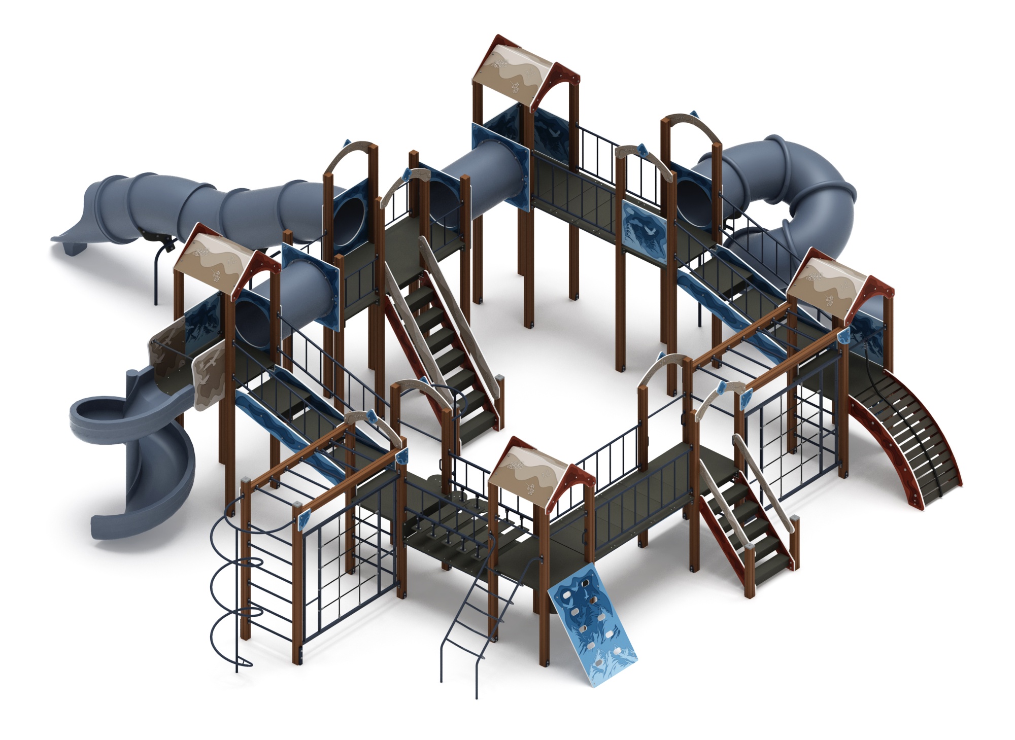 Остров детства (Алтай) - ДИК 2.01.8.02-34 - Игровой комплекс H=2000