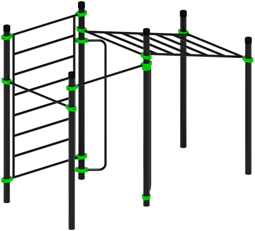 Воркаут ЛОВ 89 зеленый ВТ 101.12-02