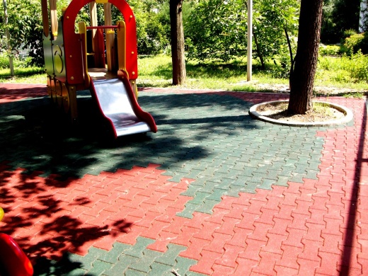 Резиновая брусчатка "Катушка" 40 мм