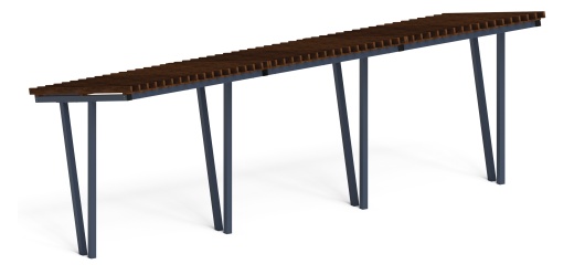 Пергола тент (наклоная) - МФ 77.03.03-01 /без поликарбоната/