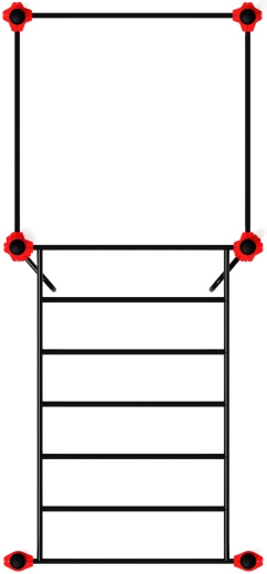 Воркаут ЛОВ 108 красный ВТ 102.12-01