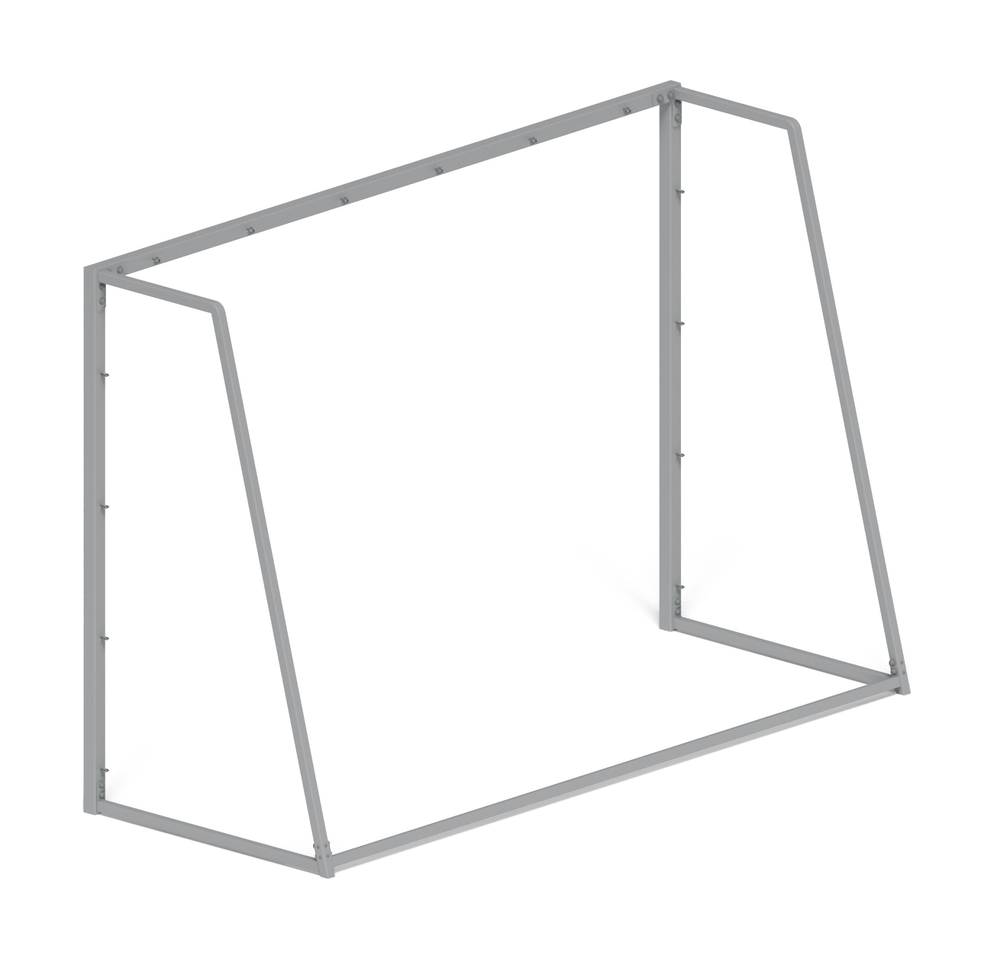 Ворота мини футбольные (серые) (с креплением сетки) - СО 2.60.02-03