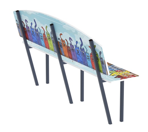 Скамейка детская Коты - МФ 41.01.01-02.И1