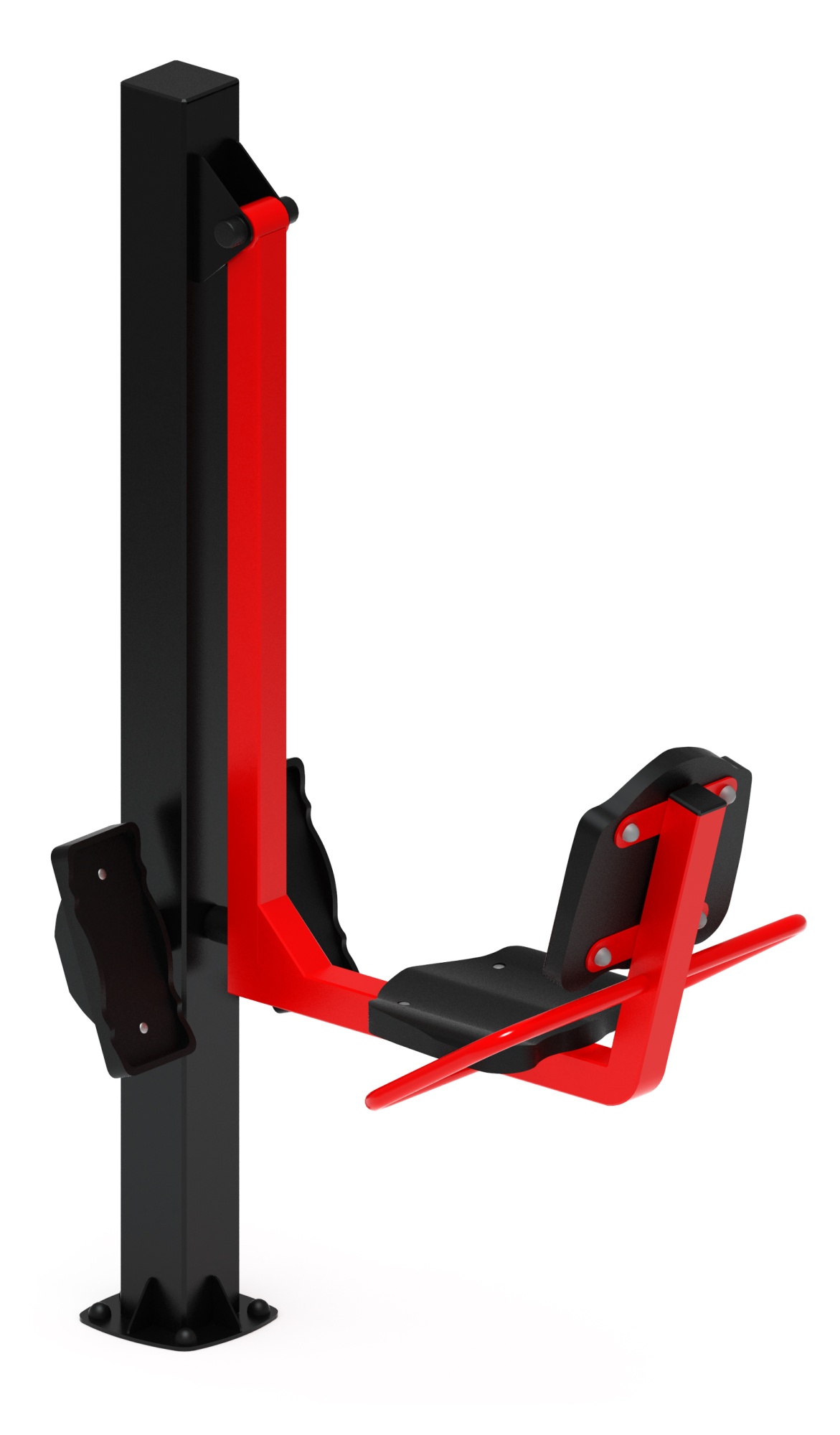 Жим ногами (красный) - Уличный тренажер - СТ 011-11