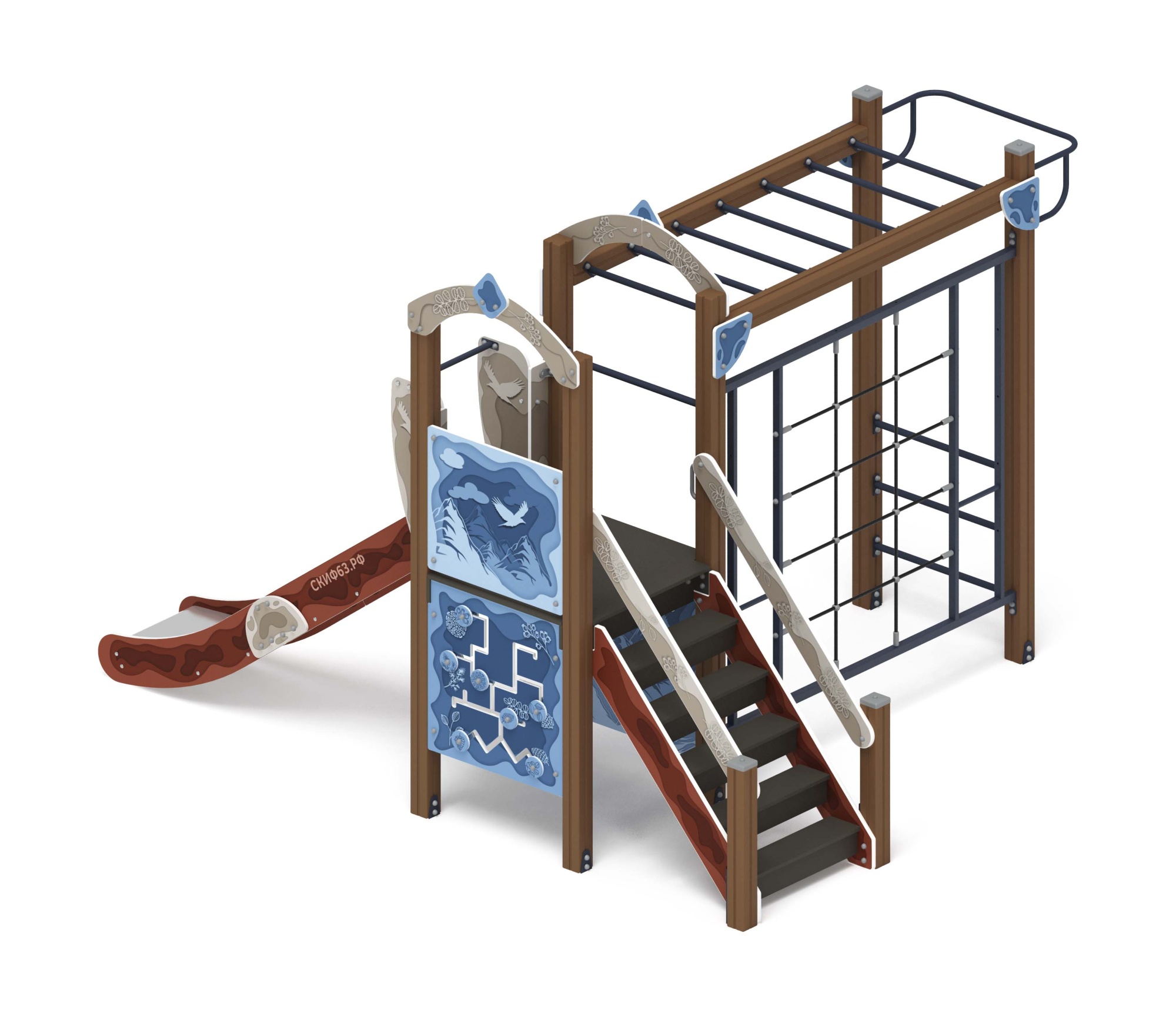 Играйте с нами (Алтай) - ДИК 2.01.1.05-04 - Игровой комплекс H=1200