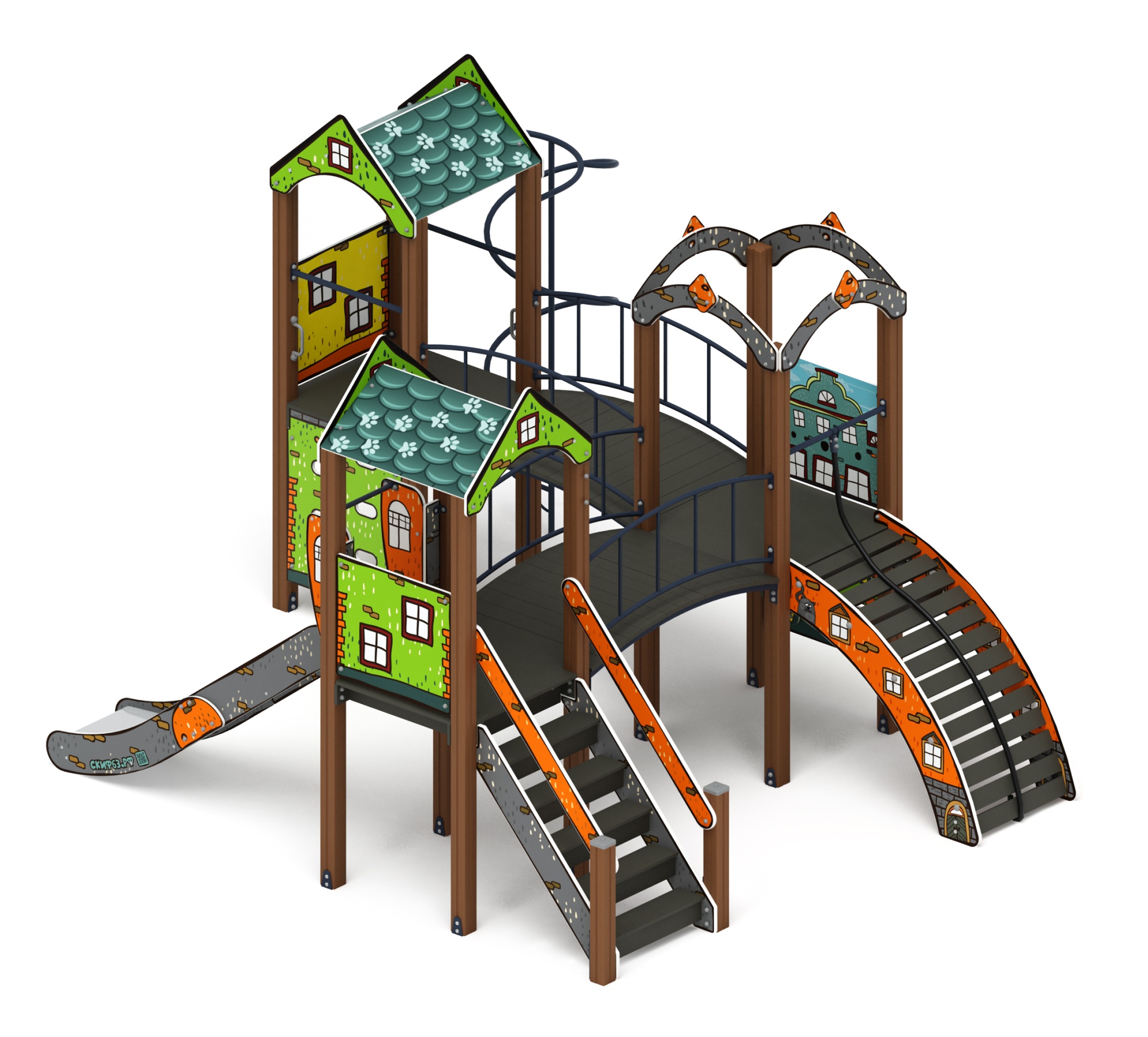 Городок (Город) - ДИК 2.01.3.03-01 - Игровой комплекс H=1200