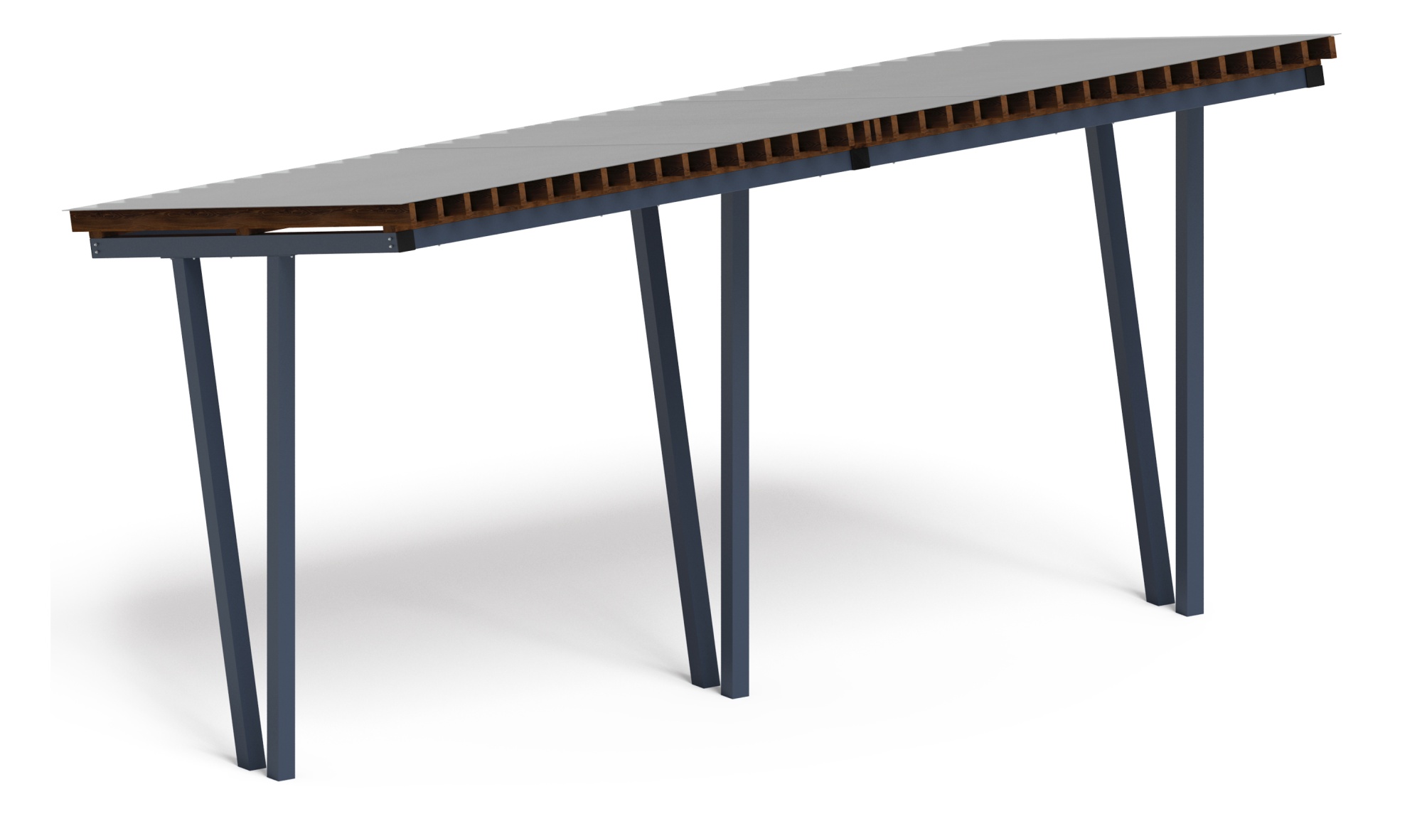 Пергола тент (наклоная) - МФ 77.03.02 /с поликарбонатом/