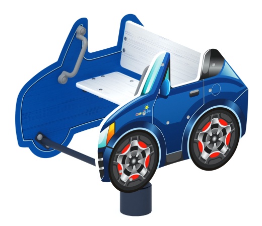 Кабриолет - Качалка на пружине машинка мини - ИО 22.03.04-И1