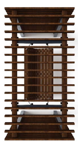 Пергола с качелями - МФ 78.01.02-01 /без поликарбоната/