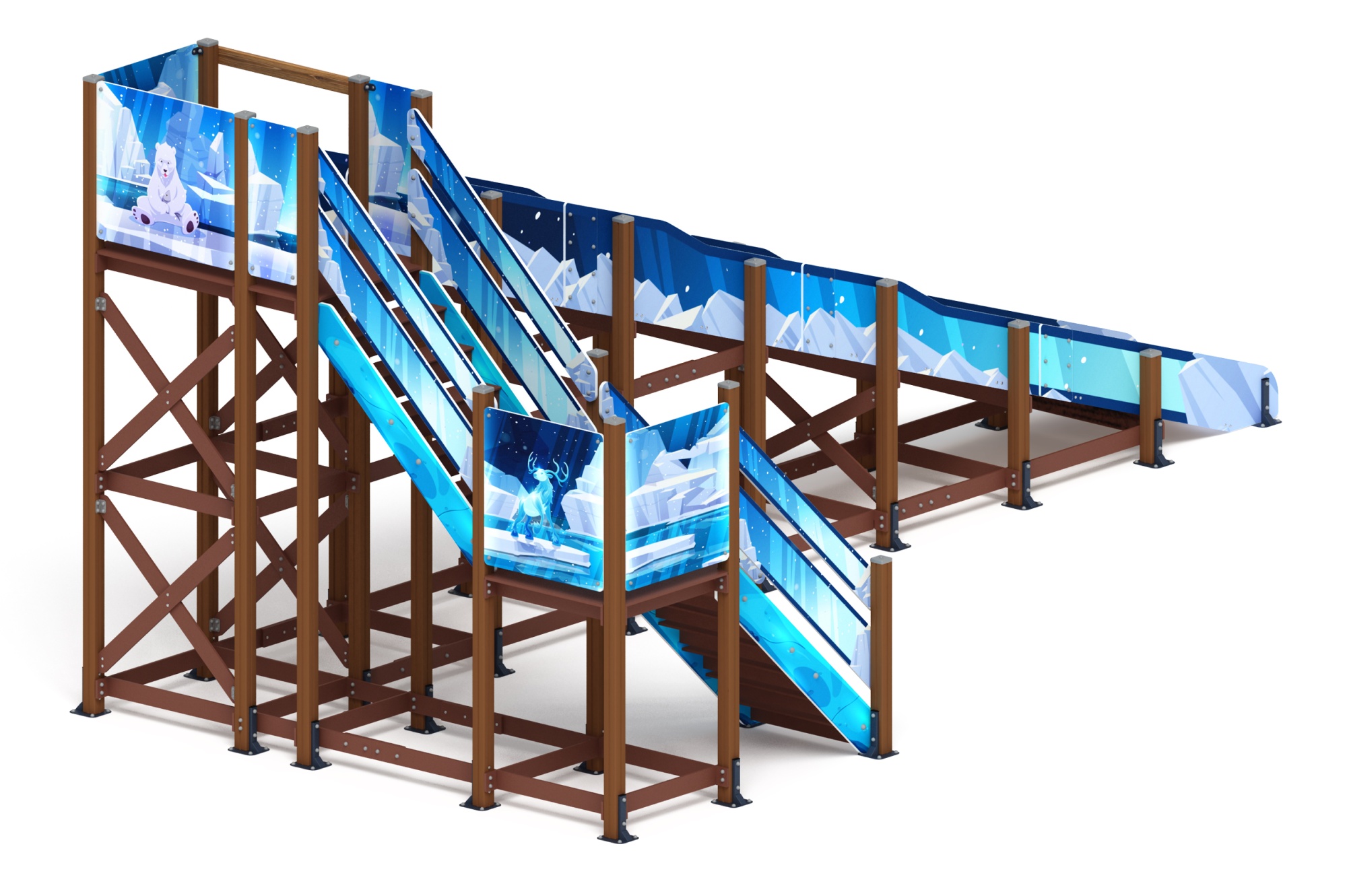 Горка Зима (снежная королева)(под анкера) - ИО 49.01.03-04.И1 - Н=3000