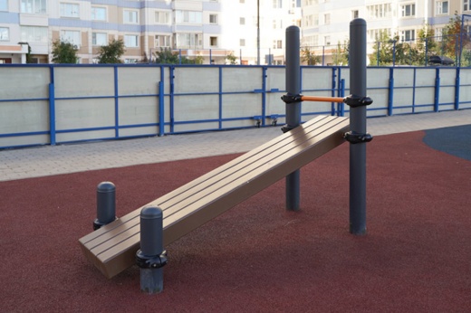 Лавка для развития мышц брюшного пресса, наклонная W-03-009