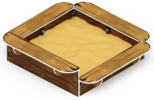 Песочница средняя (Коричневый) - ИО 5.01.15-02