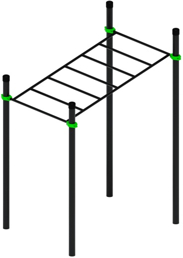 Воркаут ЛОВ 108 зеленый ВТ 102.07-02