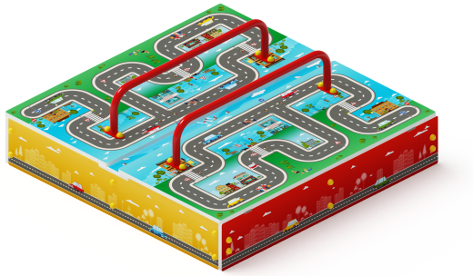 Песочница с крышкой средняя (Игра) - ИО 5.01.11-02