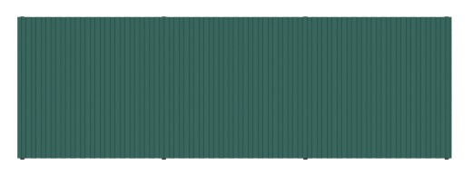 Навес контейнерной площадки для мусора (3 секции) МФ 55.02.03.3-01