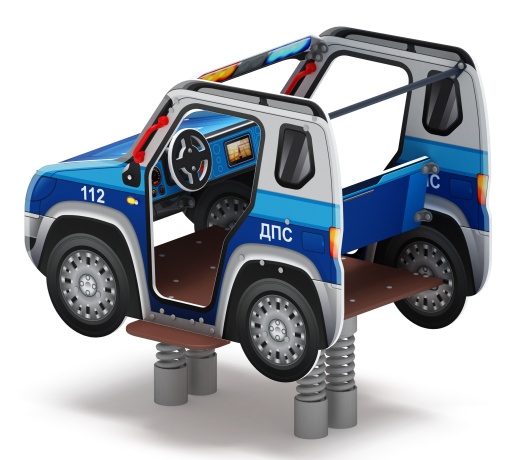 Джип ДПС - Качалка на пружине двухместная машинка - ИО 23.03.05-11