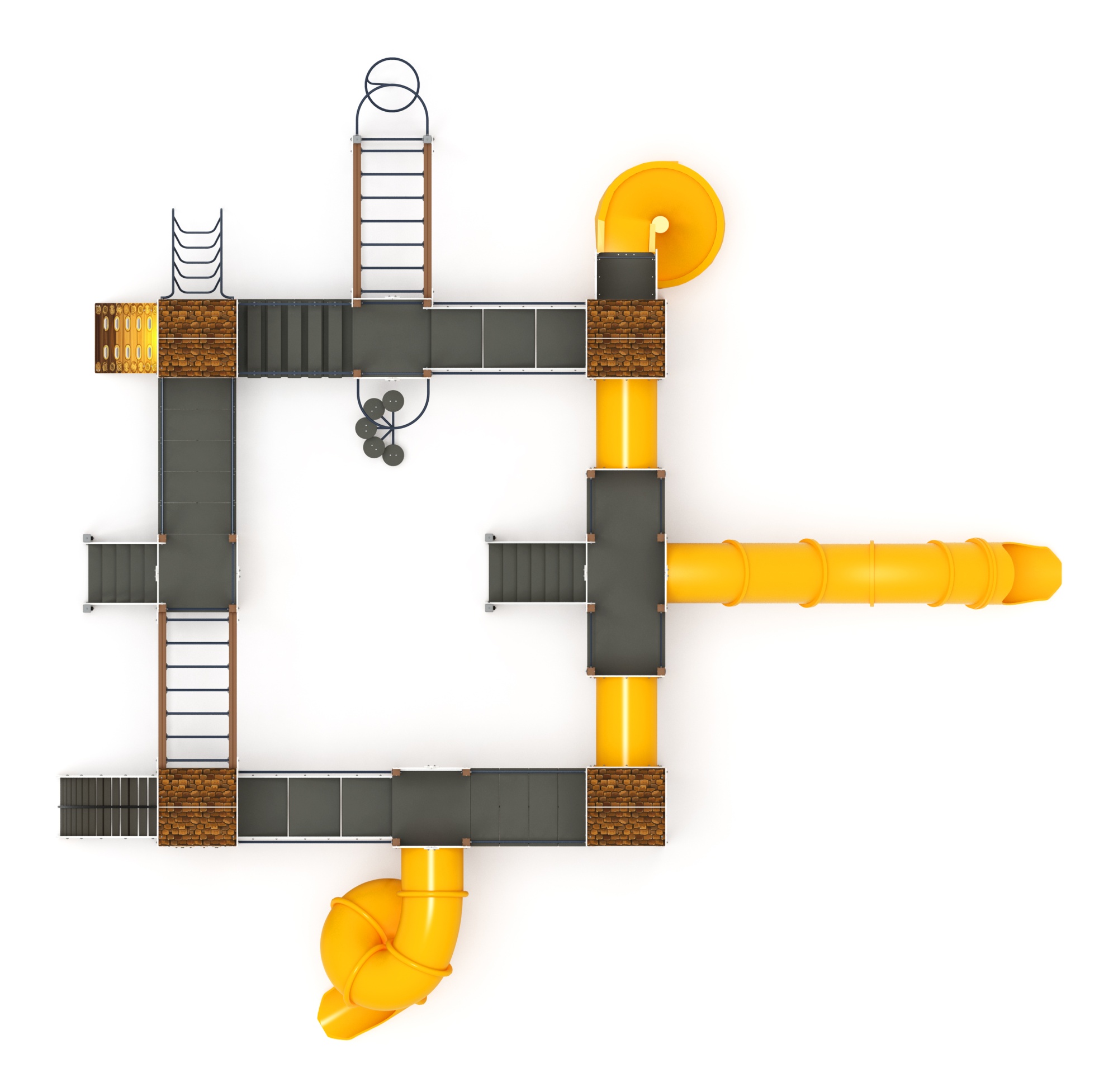 Остров детства (ЭКО) - ДИК 2.01.8.02-32 - Игровой комплекс H=2000