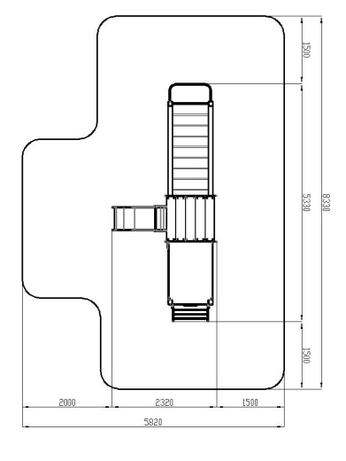 Паровозик (черный) - ДИК 1.03.5.04-02 - Игровой комплекс H=750